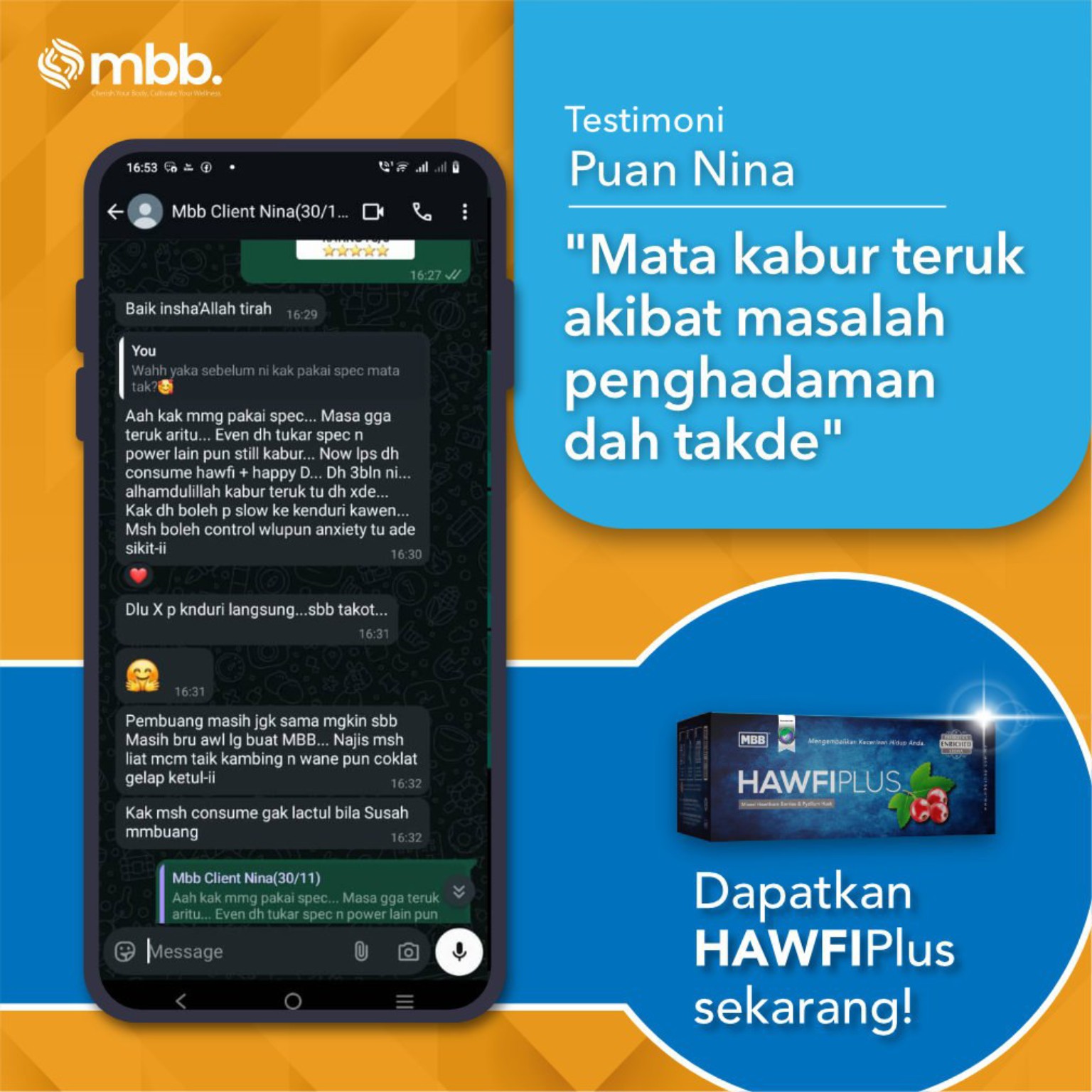 testimoni hawfi mata kabur