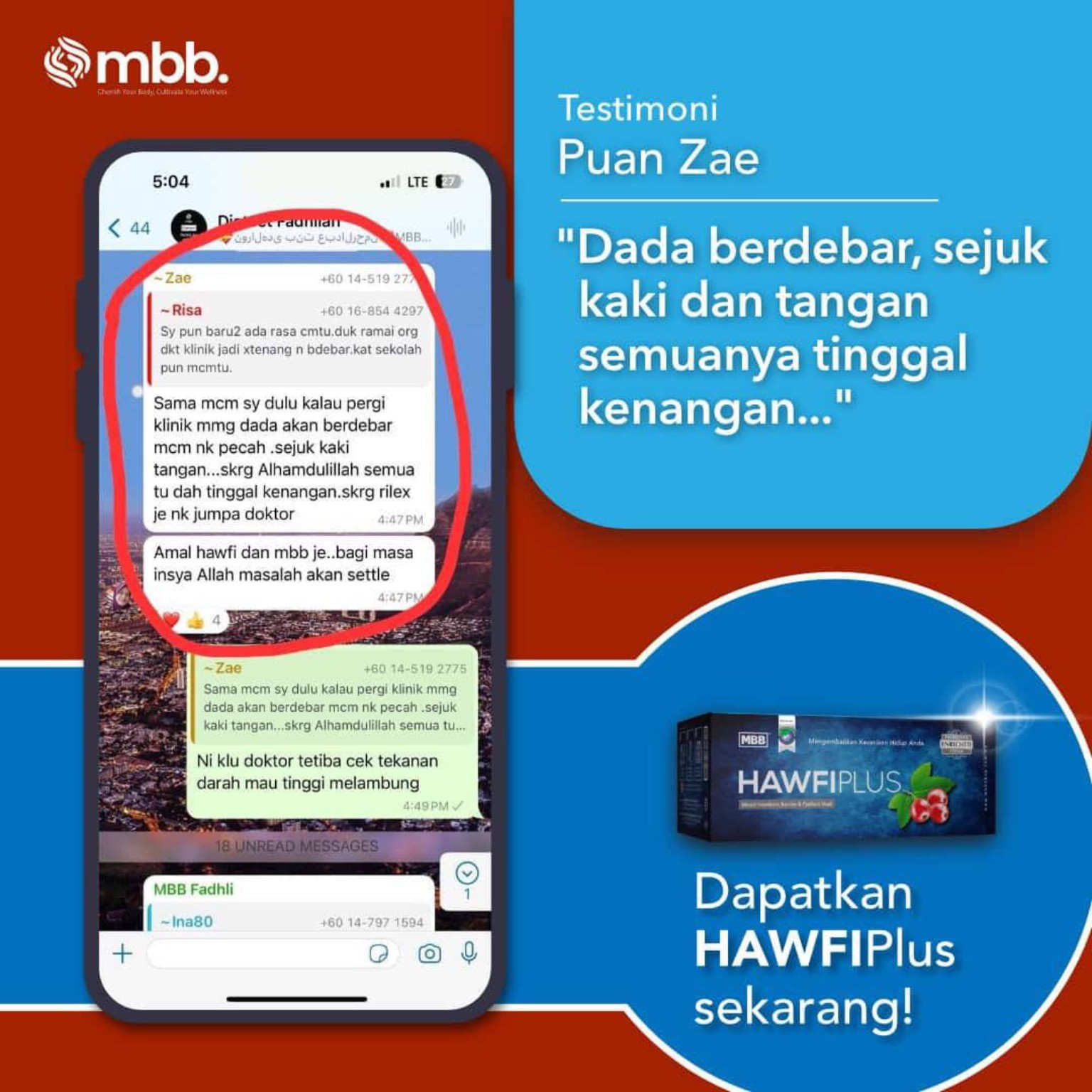 testimoni hawfi plus jantung berdebar