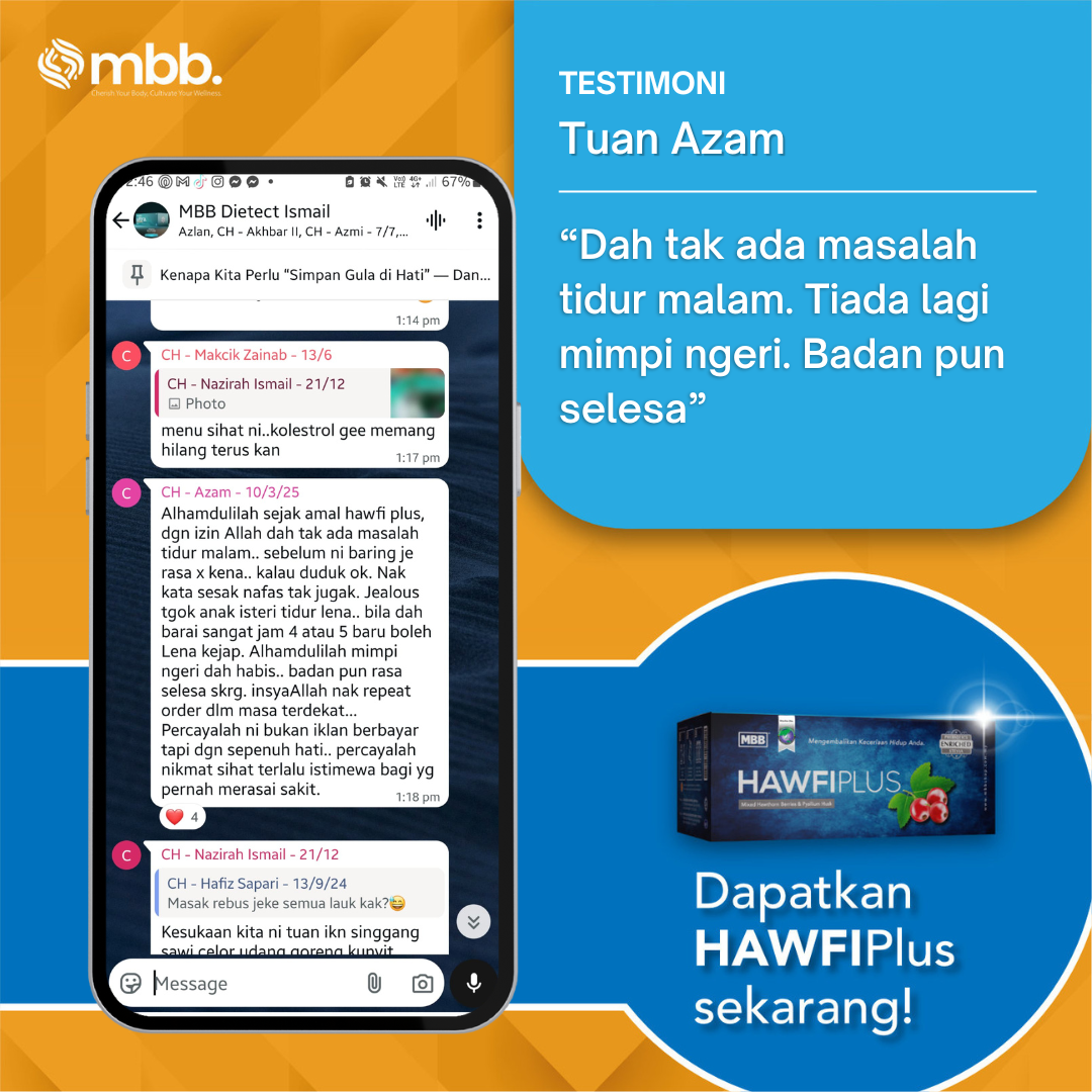 testimoni hawfi plus masalah tidur